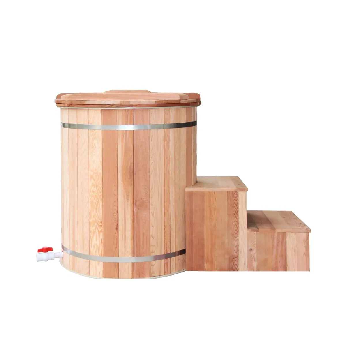 Bain froid Hanko rond 80 cm, cuve inox et groupe froid, vue 4 sur 10