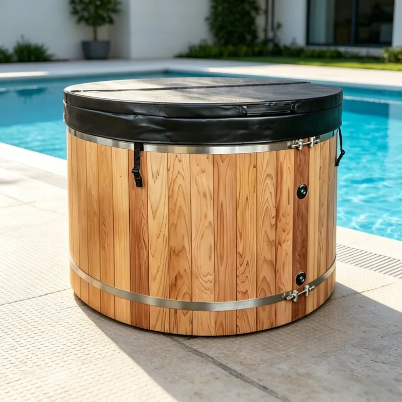 Bain froid Kalix rond 140 cm, cuve inox, vue 9 sur 10