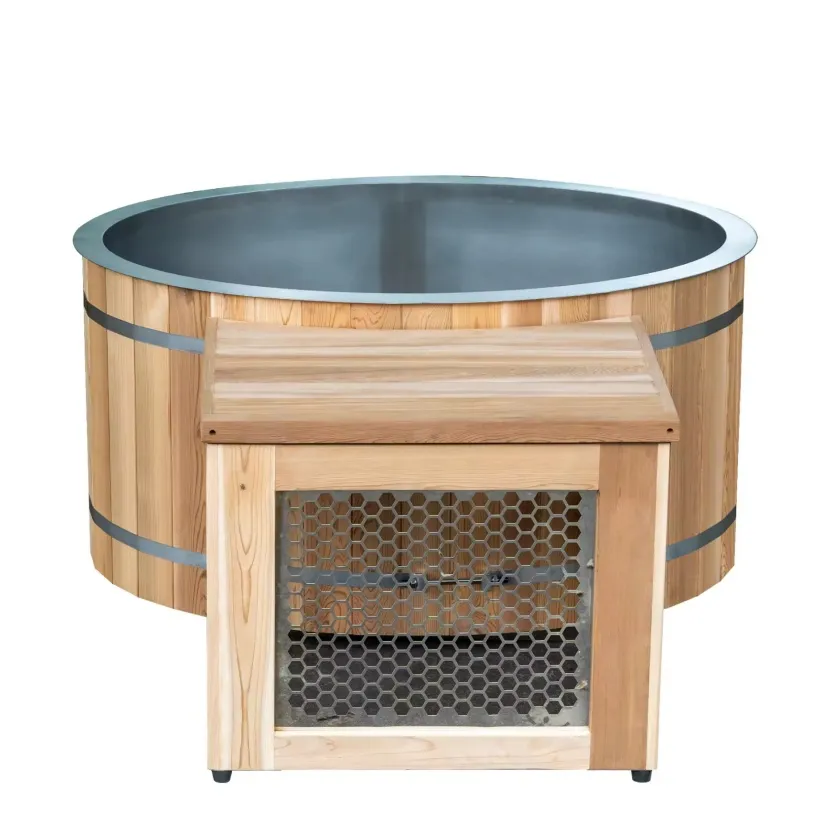 Bain froid Levi ovale 135 × 130 cm, cuve inox et groupe froid, vue 5 sur 10