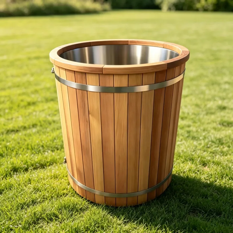 Bain froid Turku rond 100 cm, cuve inox et groupe froid, vue 10 sur 10