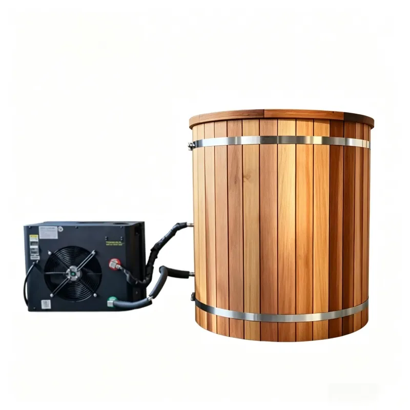 Bain froid Turku rond 100 cm, cuve inox et groupe froid, vue 6 sur 10