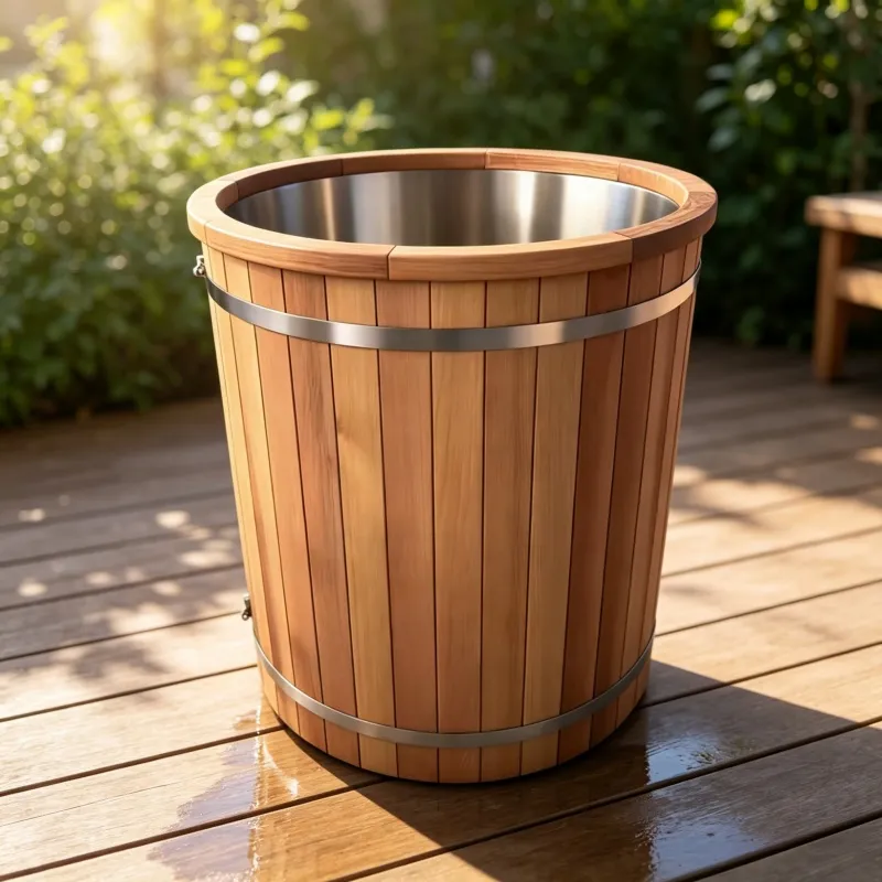 Bain froid Turku rond 100 cm, cuve inox et groupe froid, vue 8 sur 10