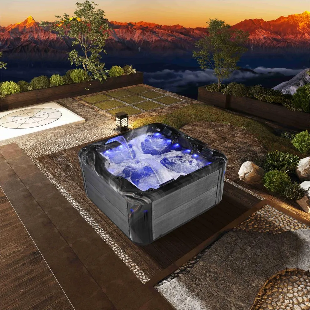 Spa d'extérieur Bergen carré 200 × 200 cm, vue 2 sur 10