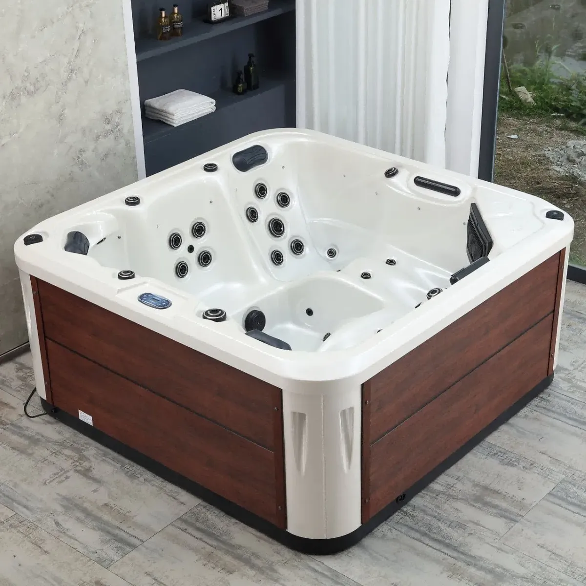 Spa d'extérieur Dalarna carré 210 × 210 cm