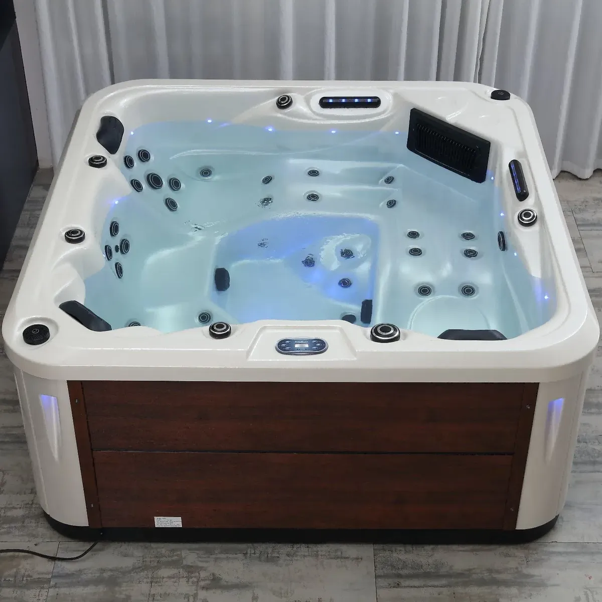 Spa d'extérieur Dalarna carré 210 × 210 cm, vue 6 sur 10