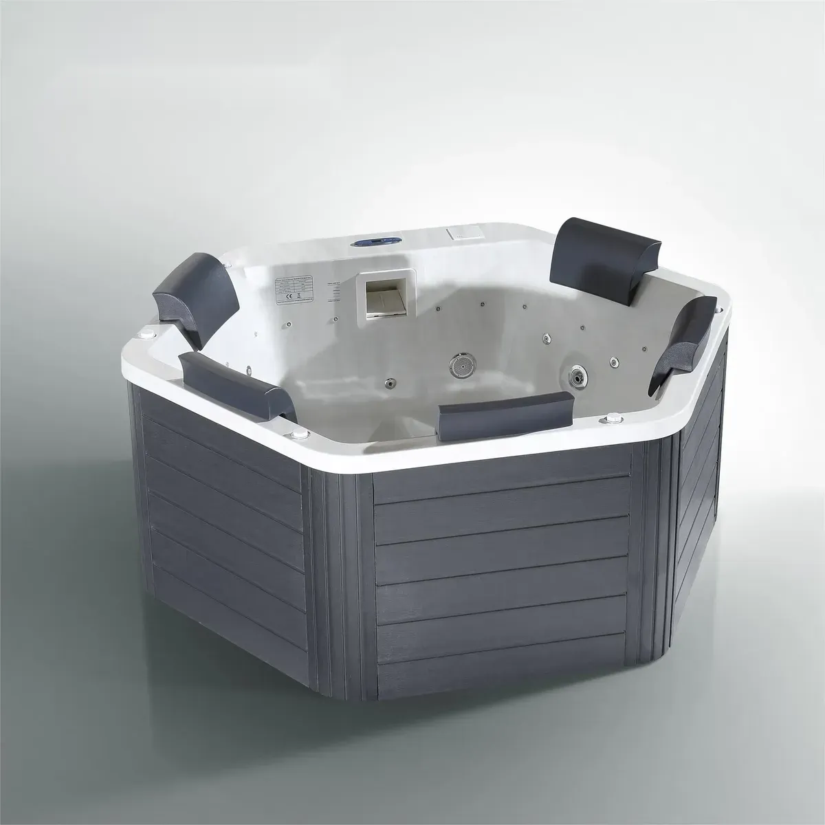 Spa d'extérieur Idre carré 182 × 182 cm, 5 places, vue 4 sur 6